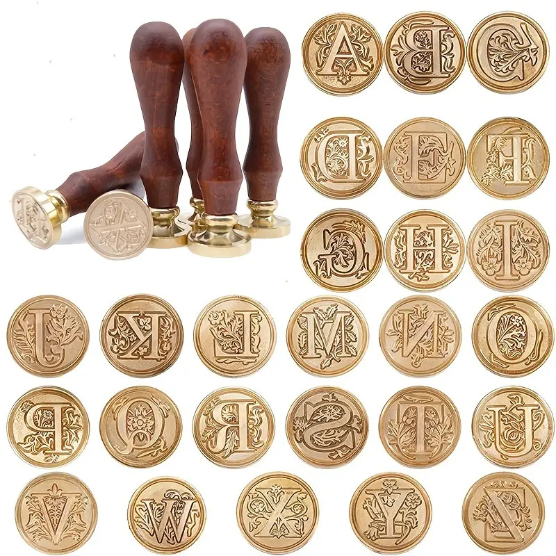 Wax Seal Letter Kit - Retro Sızdırmazlık Balmumu Damga Seti -