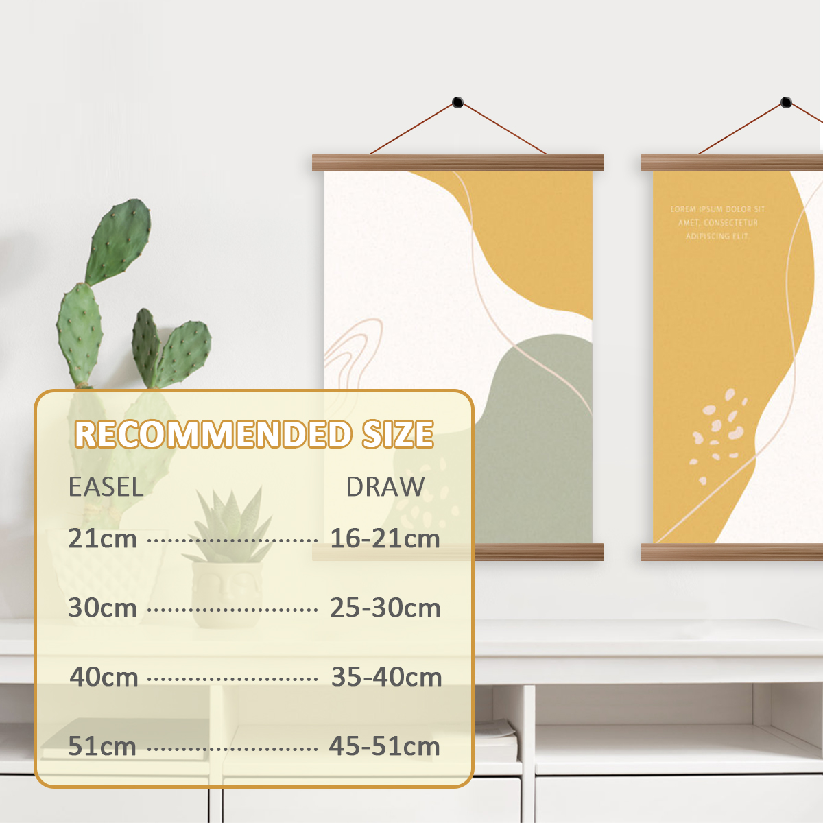 4 adet resim posteri askı çerç - Engraved Wood Frame incelemesi ve fiyatı