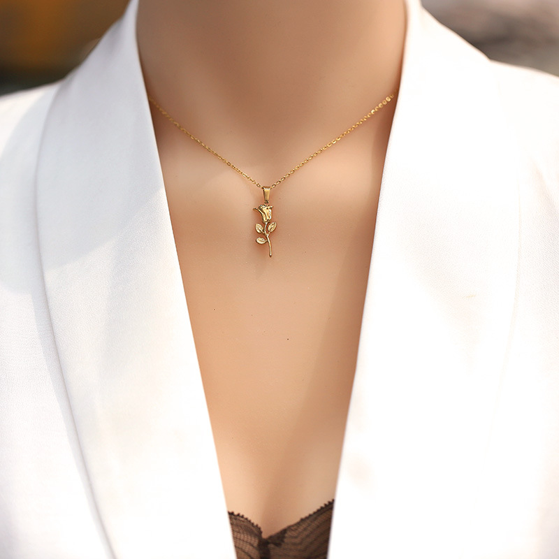 316 paslanmaz çelik moda kadın - Birth Flower Necklace incelemesi ve fiyatı