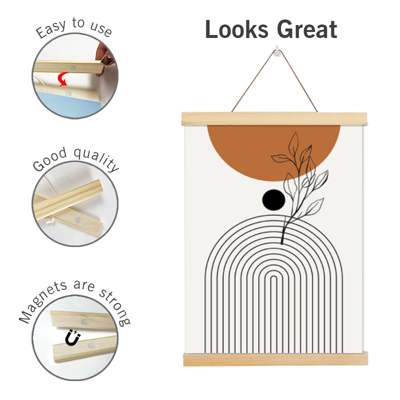 Manyetik Ahşap Poster Askı Çer - Engraved Wood Frame incelemesi ve fiyatı