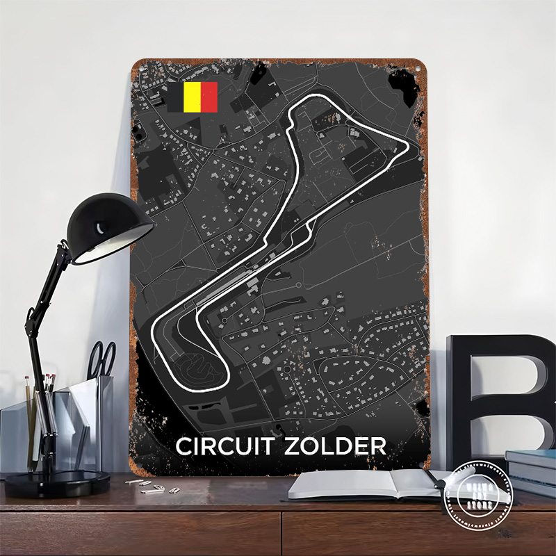 Devre Zolder Parkuru Haritası  - Custom Map Poster incelemesi ve fiyatı